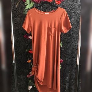 Burnt Orange LuLaRoe Carly Dress